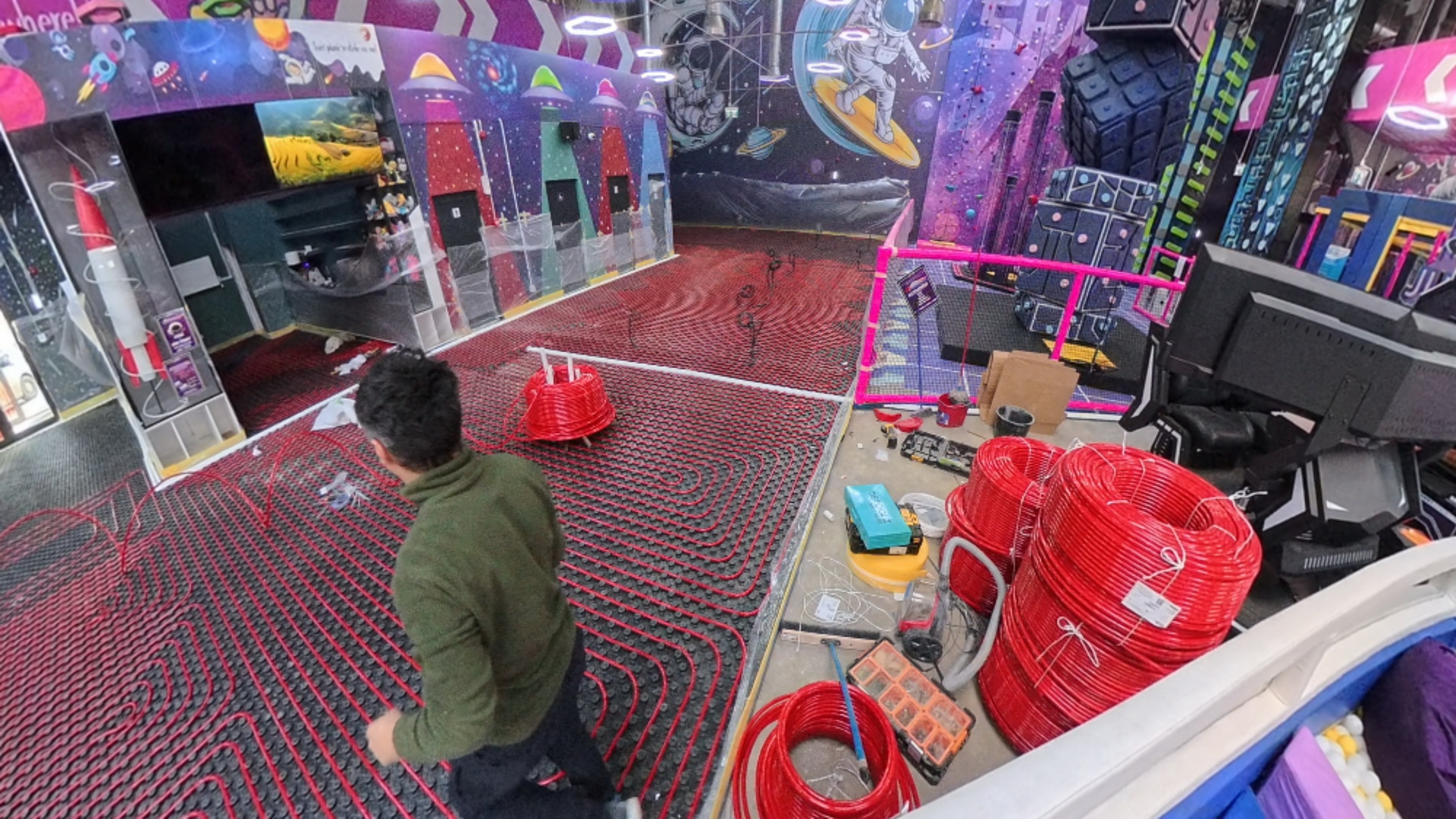 Încălzire în pardoseală - vedere generală